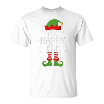 Happy Elf Xmas Family Matching Elf Squad Christmas Tri-Blend T-Shirt - Thegiftio UK