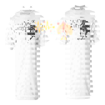 Happy Thanksgiving Nurse Turkey IV & Heartbeat T-Shirt | Mazezy