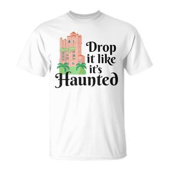 Haunted Terror Ride Retro Hollywood Tower Hotel T-Shirt | Mazezy