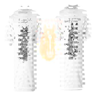 Hay-Ppy Happy Christmas Horse Lovers Holiday Xmas Spirit T-Shirt - Thegiftio