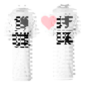 I Heart Uk Initials I Love UK First And Last Name U K 長袖tシャツ Tシャツ - Kawaiitshirt