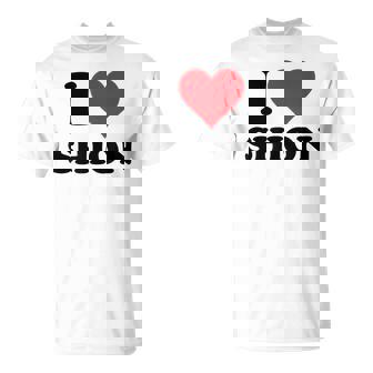 I Hearthion ファーストネーム I Love パーソナライズ Tシャツ - Kawaiitshirt