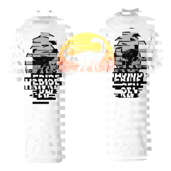 Herbivore Crew Brontosaurus Dinosaur Plant Eating Dino T-Shirt | Mazezy