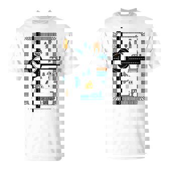 Hombre Papá Masaje Papá E Hijo Padre Día Coche Masaje Con Caminos Camiseta unisex - Regaloses