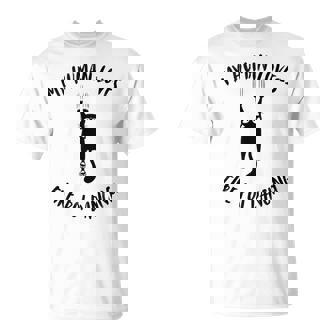 My Human Loves Fire Poi Dancing Cat Parent Hobby Lover Tank Top T-Shirt | Mazezy