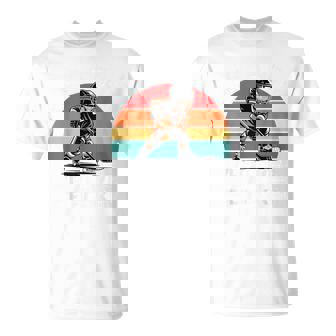 Ice Hockey Players Just A Boy Who Loves Hockey Vintage T-Shirt | Mazezy