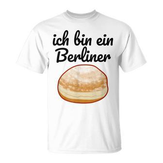 Ich Bin Ein Berliner I Am A Berliner Divertida Camiseta unisex - Regaloses
