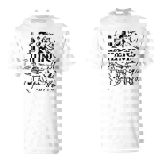 Illinois USA State Symbols Vintage Souvenir Cute Doodle T-Shirt | Mazezy