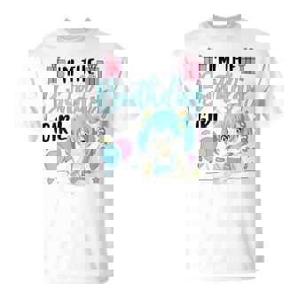 I'm The Birthday Girl Anime Sketching Girl Tank Top T-Shirt | Mazezy