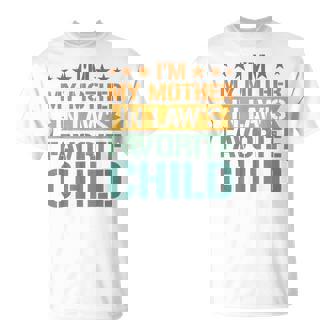 I'm My Mother In Law's Favorite Child Son In Law Christmas T-Shirt | Mazezy