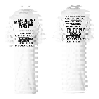 Imagine A Country So Great Patriotic Quote T-Shirt | Seseable CA