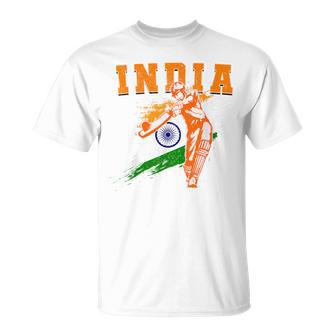 India Cricket Supporters Jersey Bharath Cricket Fans T-Shirt - Thegiftio UK