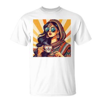 Indian Girl Indian Masala Chai Bollywood Meet Me In India T-Shirt - Thegiftio UK