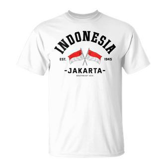 Indonesia Home Indonesia Friend Indonesia Flag T-Shirt | Mazezy