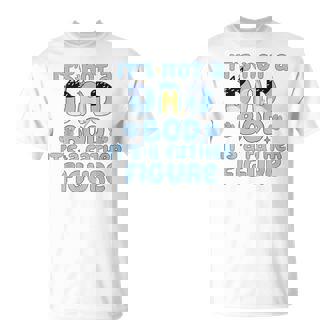 It's Not A Dad Bod It's A Father Figure Blue Dog Lover Women T-Shirt - Monsterry