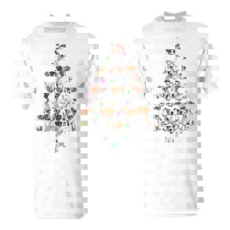 Jack Russell Terriers Christmas Tree Xmas Lights Dog Lovers Tri-Blend T-Shirt | Mazezy