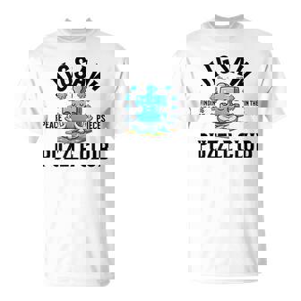 Jigsaw Puzzle Club Find Peace In The Pieces T-Shirt | Mazezy