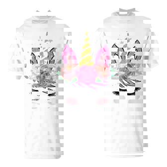 Joliisage De Licorne Avec Fleurs Et Faux Cils T-Shirt - Cadeauxyz