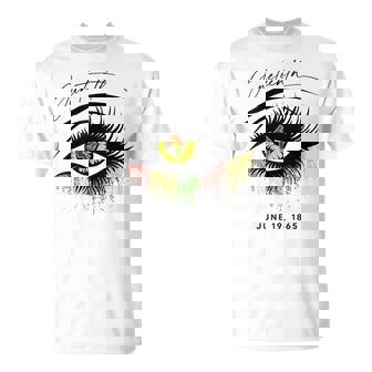 Junenth まつげ アフリカの目 美しい Tシャツ - Kawaiitshirt