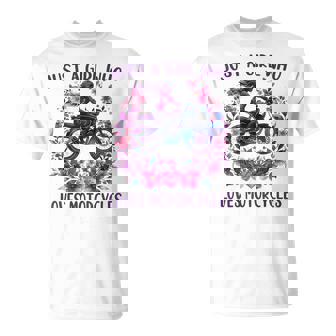 Just A Girl Who Loves Motorcycles Cute Rider Motorcycles T-Shirt - Thegiftio