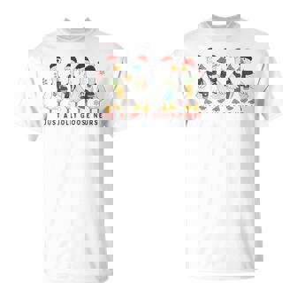 Just A Jolly Goose Nurse Medical Staff Christmas Holiday T-Shirt - Thegiftio