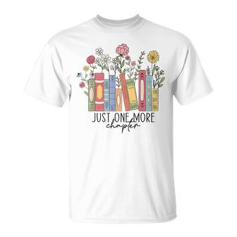 Just One More Chapter Book Lovers For Women T-Shirt - Thegiftio UK
