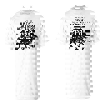 Just One Really Tired Mama Bear Vintage Cute Flower Family Tank Top T-Shirt | Mazezy