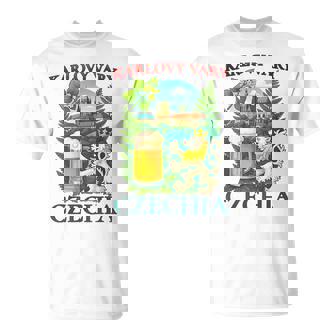 Karlovy Vary Czechia Lion Beer Czech Republic Souvenir T-Shirt | Mazezy