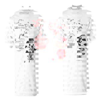 Kawaii Kimono Japonais Pour Fille Fleurs De Cerisier T-Shirt - Cadeauxyz