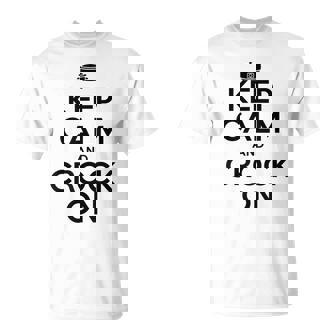 Keep Calm And Crock On Crockpot Slow Cooker T-Shirt | Mazezy