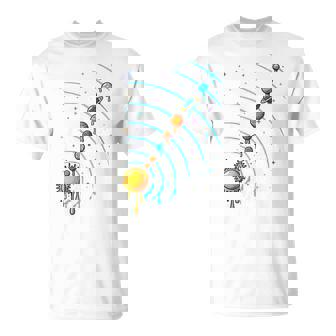 Kids Colorful Galaxy Drip Style Art For Boys And Young Space Fans T-Shirt | Mazezy