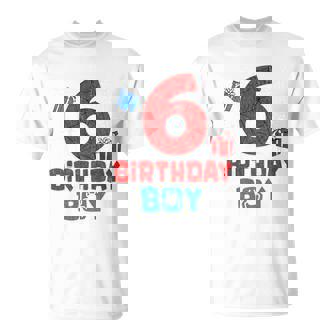 Kids Spider Web Sixth 6 Years Old It's My 6th Birthday Boy Kids T-Shirt | Mazezy