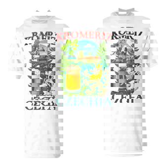 Kromeriz Czechia Lion Beer Czech Republic Souvenir T-Shirt | Mazezy