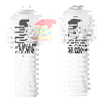 Laita È Meglio Con Gatti E Libri Maglietta - Novitaregali