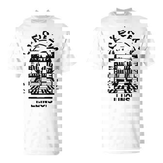 Lake Opeka Illinois Outdoors Vintage Tank Top T-Shirt | Mazezy