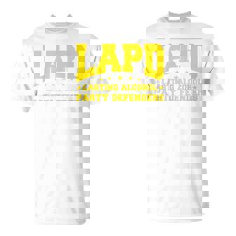Lapd – Défenseurs Durables D'alcool Los Angeles Drôle T-Shirt - Cadeauxyz