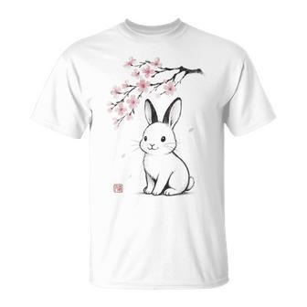 Lapin Lapin Cerisier Japonais Garçons Et Filles T-Shirt - Cadeauxyz