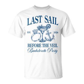 Last Sail Before The Veil 2026 Beach Bachelorette Drinking T-Shirt - Thegiftio UK