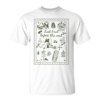 Last Trail Before The Veil Camp Bachelorette Party Matching T-Shirt | Seseable UK