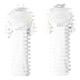 Leftovers Season Thanksgiving Varsity White Tan Letters T-Shirt | Mazezy