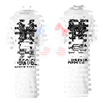 Liberian Girl Messy Hair Liberia Pride Patriotic Kids T-Shirt | Mazezy