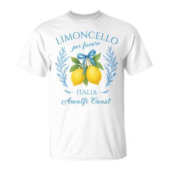 Limoncello Per Favore Lemons Summer Italy T-Shirt - Thegiftio UK