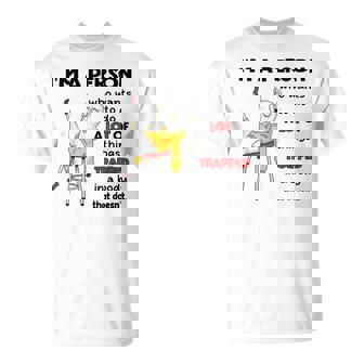 Llama I'm A Person Who Wants To Do A Lot Of Things Trapped T-Shirt | Mazezy