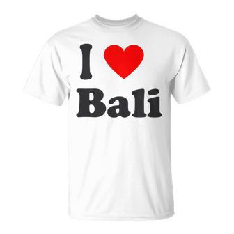 I Love Bali Indonesia Traveler Matching Souvenir Classic T-Shirt | Mazezy
