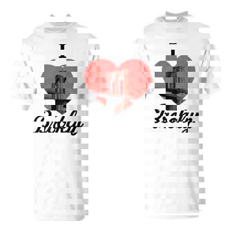 I Love Brooklyn — Modern New York Bridge T-Shirt | Mazezy