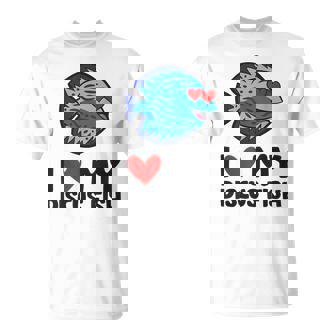 I Love My Discus Fish T-Shirt | Mazezy