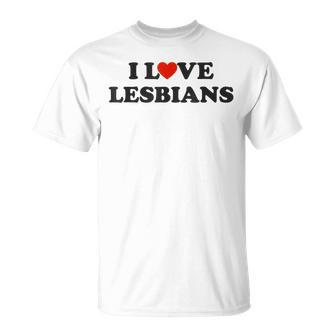 I Love Lesbians Apparel Red Heart Lesbians T-Shirt - Thegiftio UK