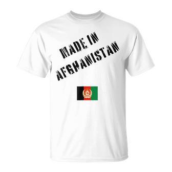 Made In Afghanistan With Flag T-Shirt | Mazezy
