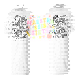 Maestra SEIS Siete 67 Spanish Teacher Bilingual T-Shirt | Mazezy