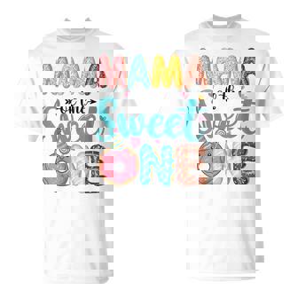 Mama Of The Sweet One 1St Birthday Girl Donut Party T-Shirt - Monsterry